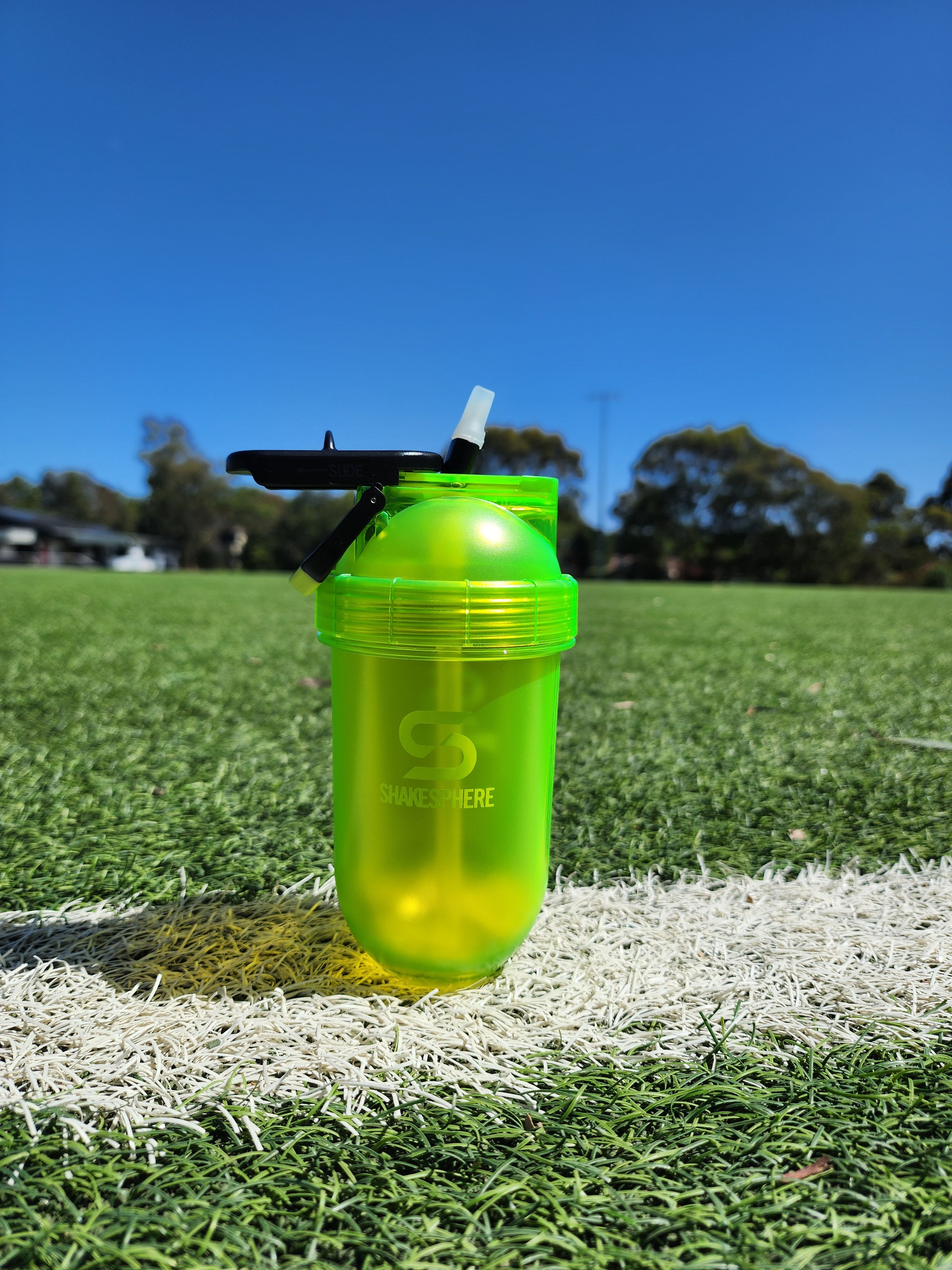 ShakeSphere Flip Straw Mini Bottle Tritan - Yellow 400mls