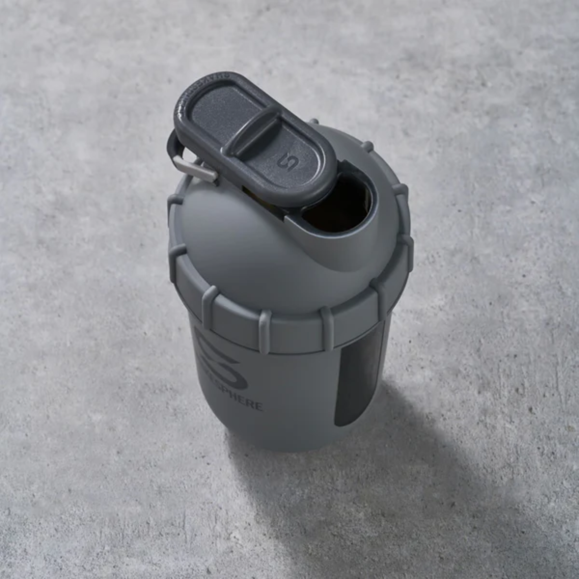 ShakeSphere Tumbler View - Matte Grey