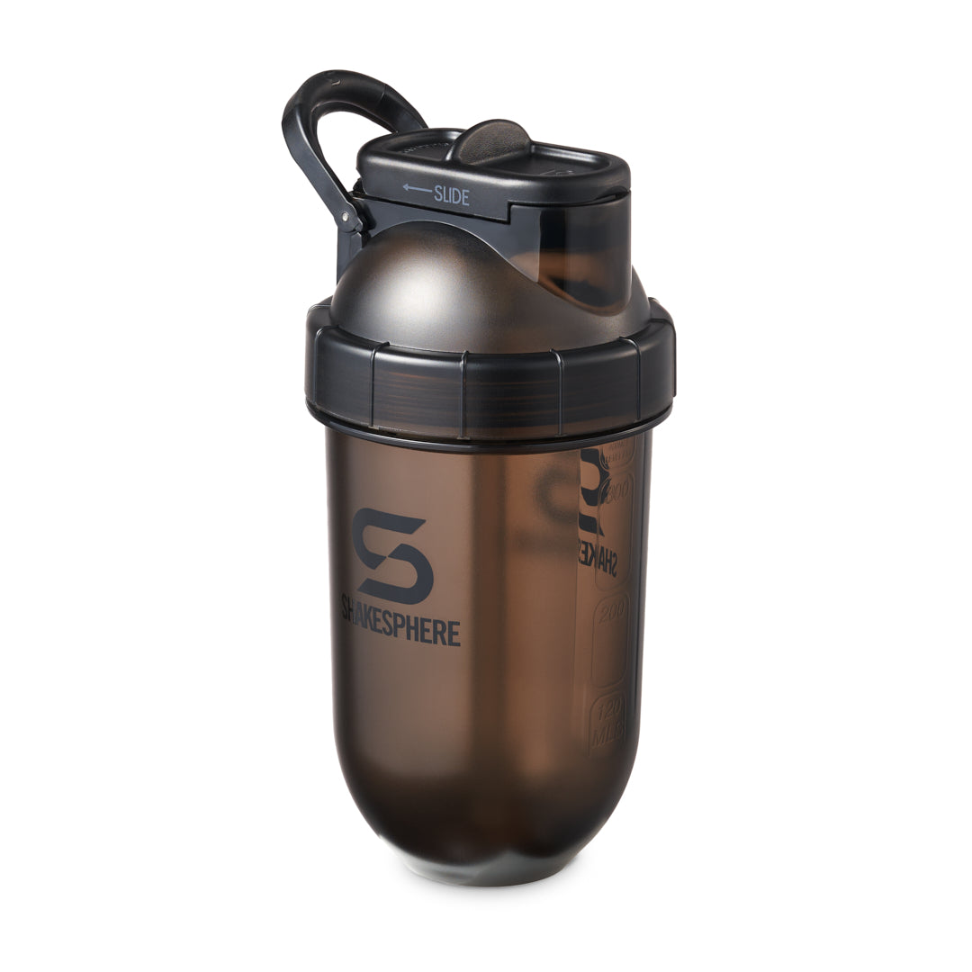 ShakeSphere Flip Straw Mini Bottle Tritan - Black 400mls