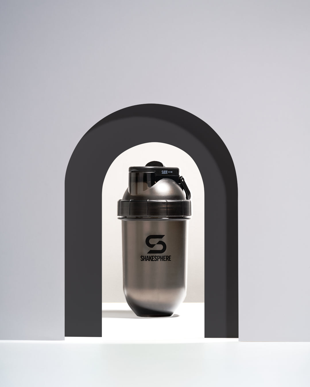 ShakeSphere Flip Straw Mini Bottle Tritan - Black 400mls