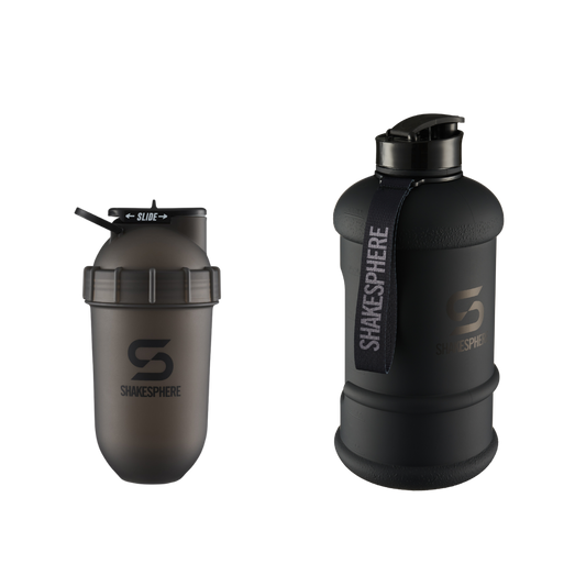 Frosted Black Original Tumbler + 2.2L Hydration Jug Bundle