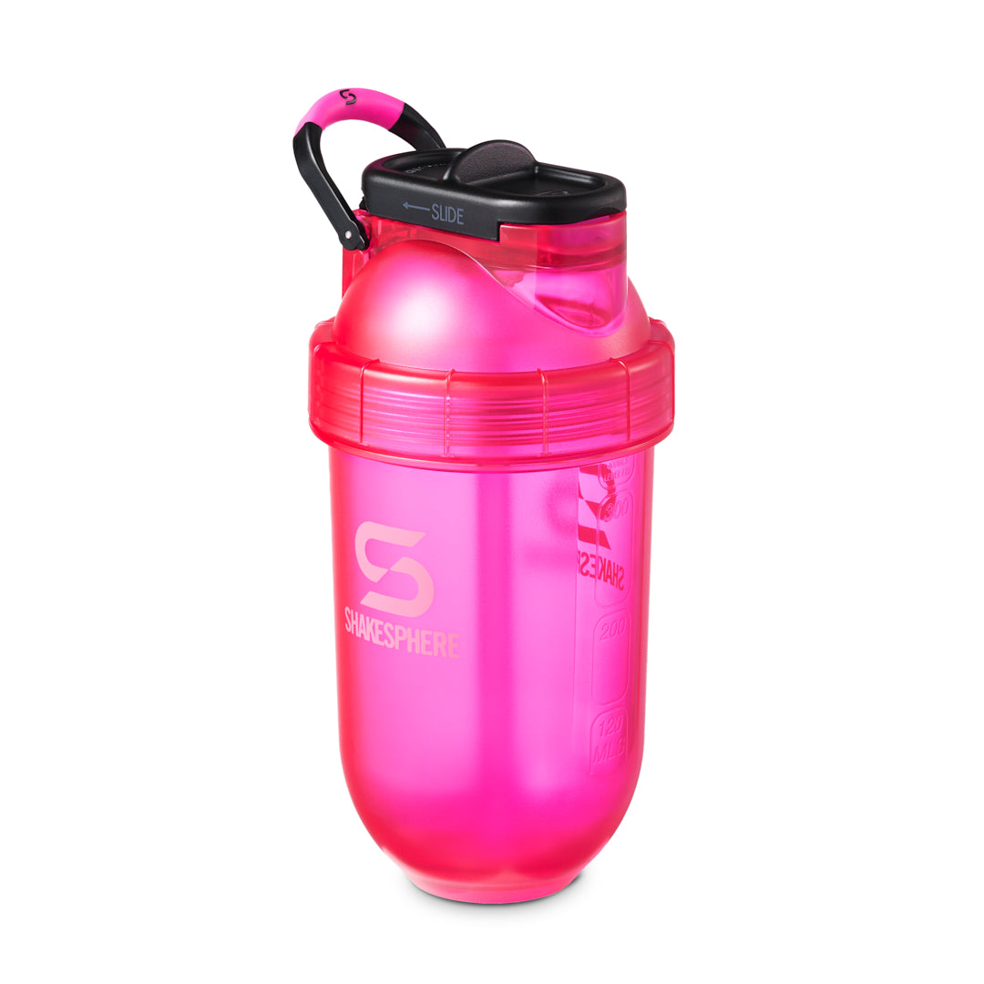 ShakeSphere Flip Straw Mini Bottle Tritan - Pink 400mls