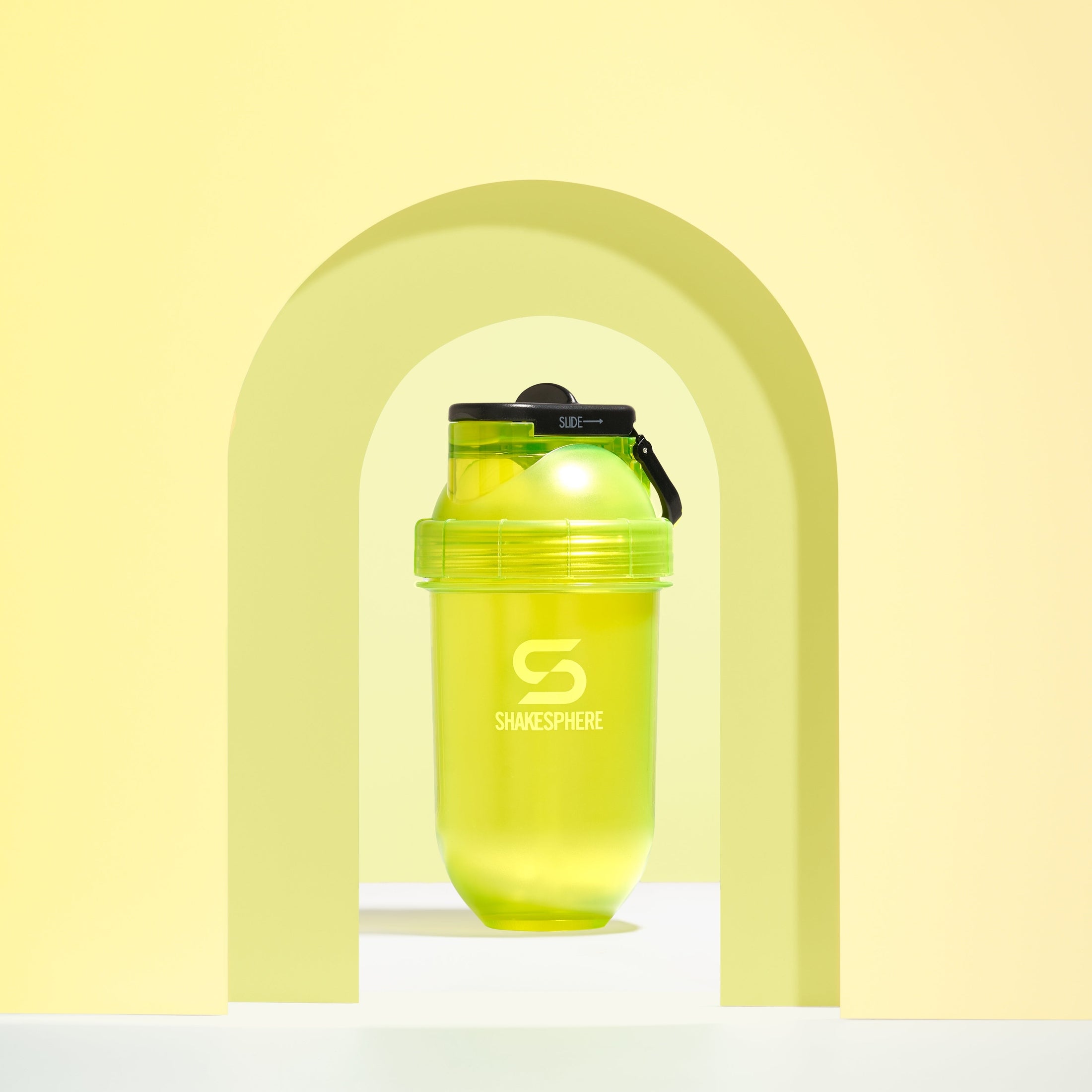 ShakeSphere Flip Straw Mini Bottle Tritan - Yellow 400mls