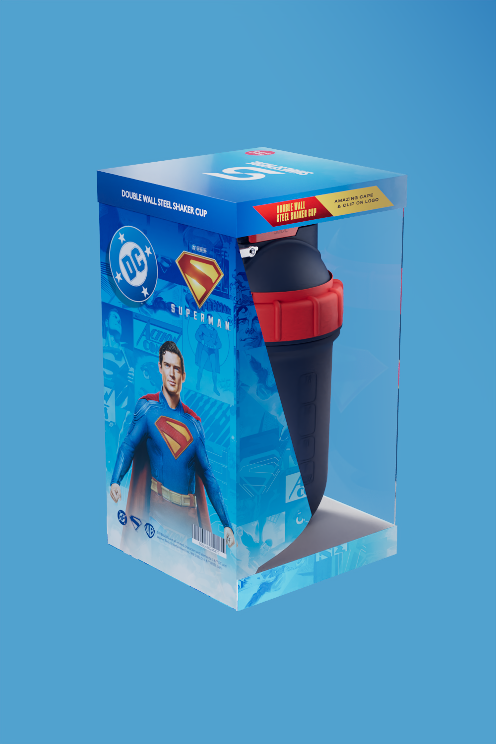 Superman™ Double Wall Steel Shaker Cup - 700ml