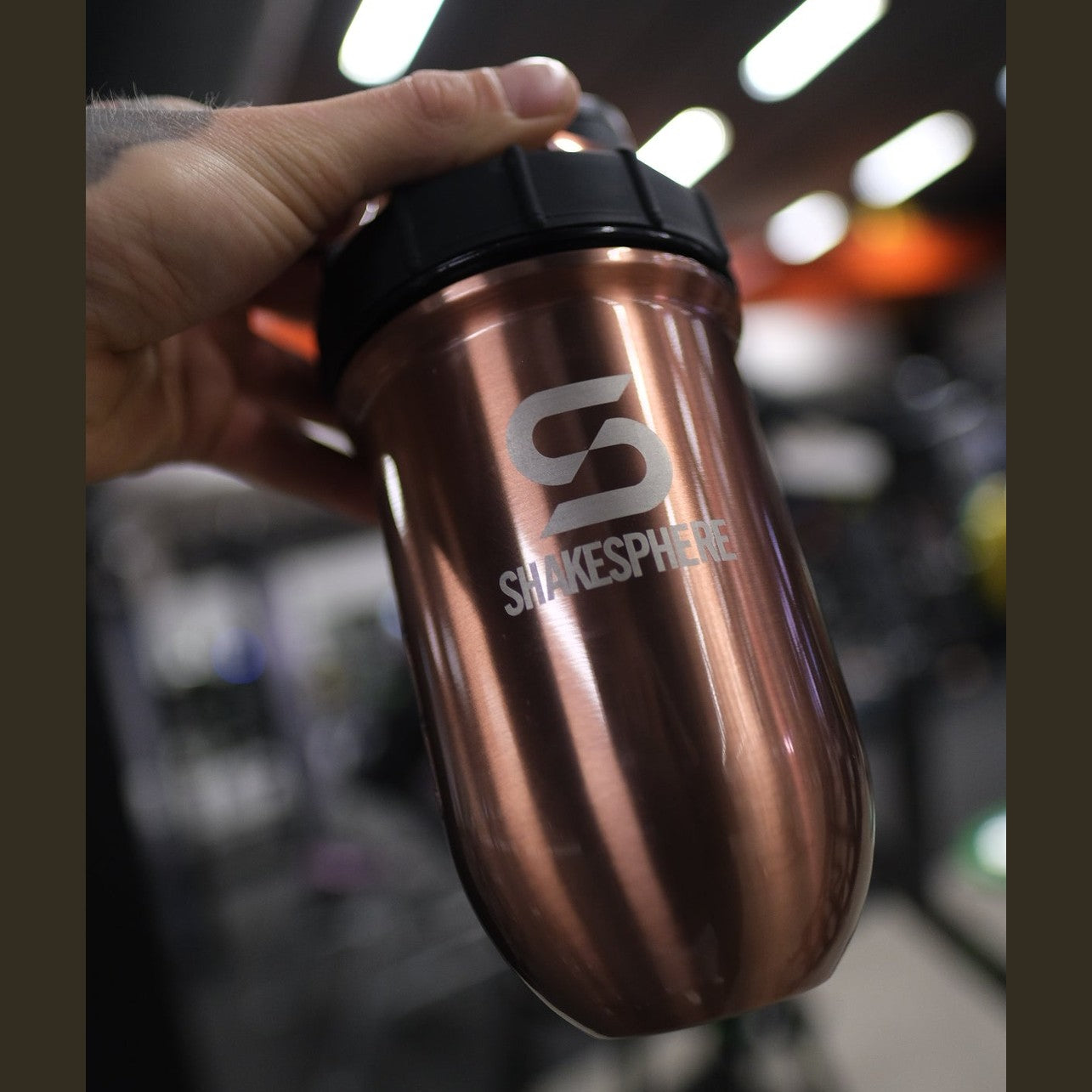700mls ShakeSphere Tumbler Double Wall Steel Copper