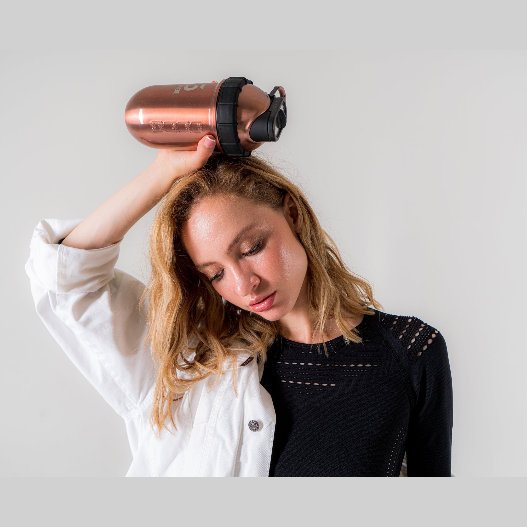 700mls ShakeSphere Tumbler Double Wall Steel Copper