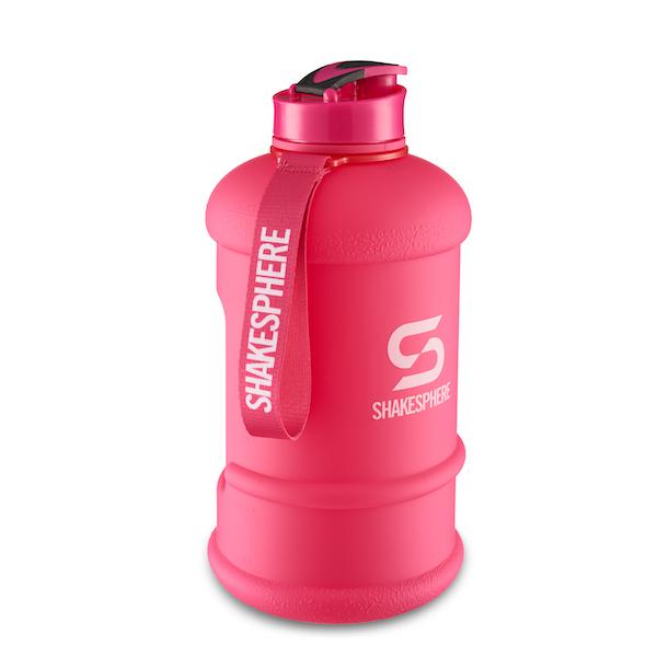 1.3L ShakeSphere Hydration Jug Matte Pink/White Logo - ShakeSphere AUS