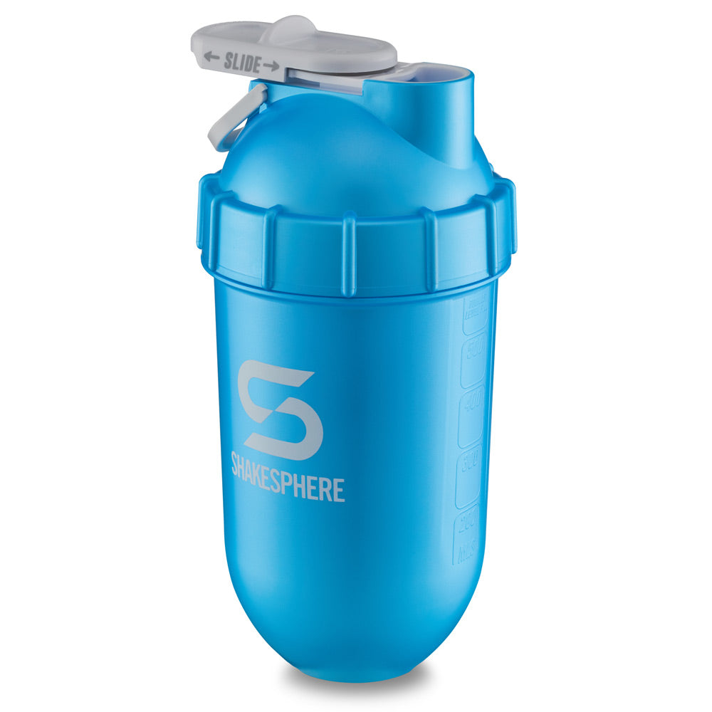 ShakeSphere Tumbler Original - Metallic Cyan/White