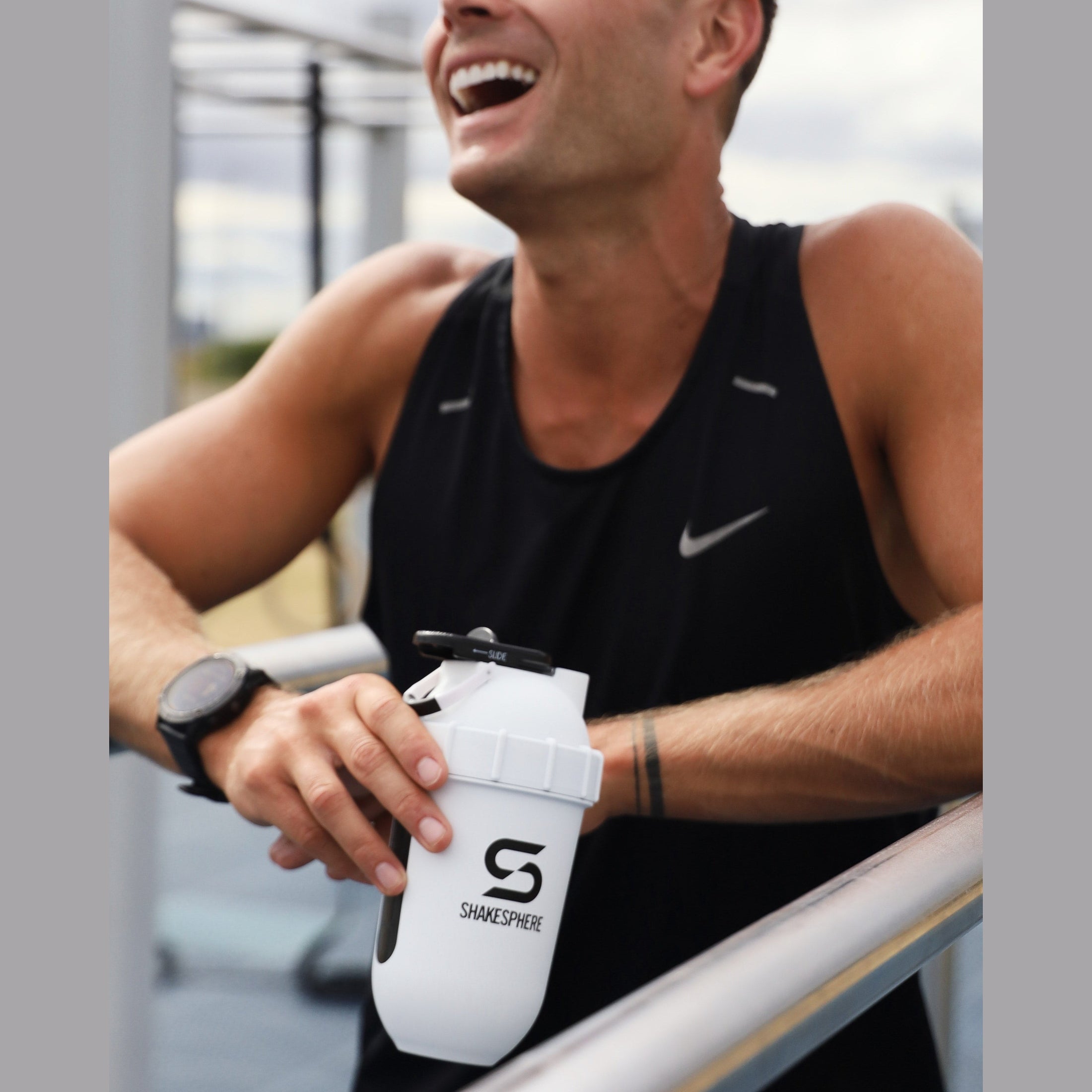 ShakeSphere Tumbler View - Matte White