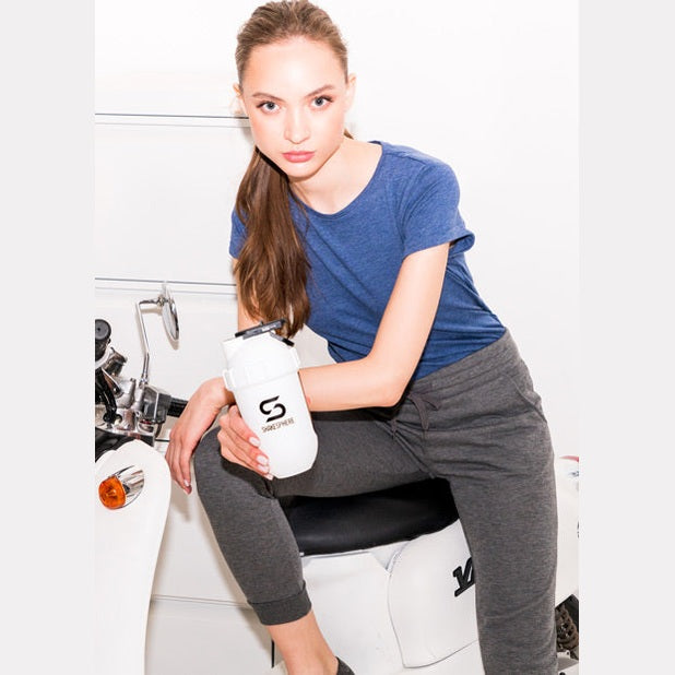 700mls ShakeSphere Tumbler View Matte White/Black Window