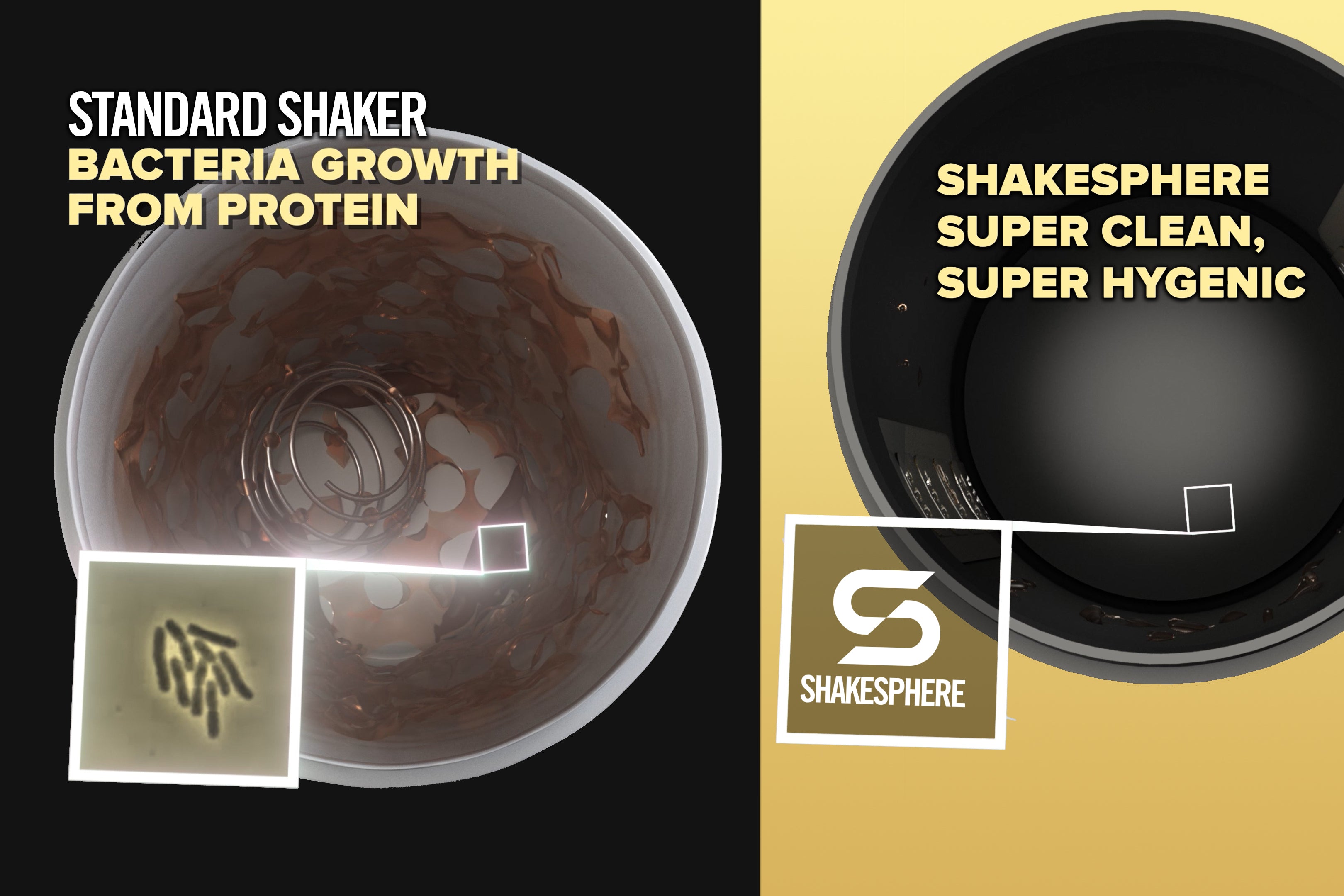 ShakeSphere Tumbler View - Matte Black