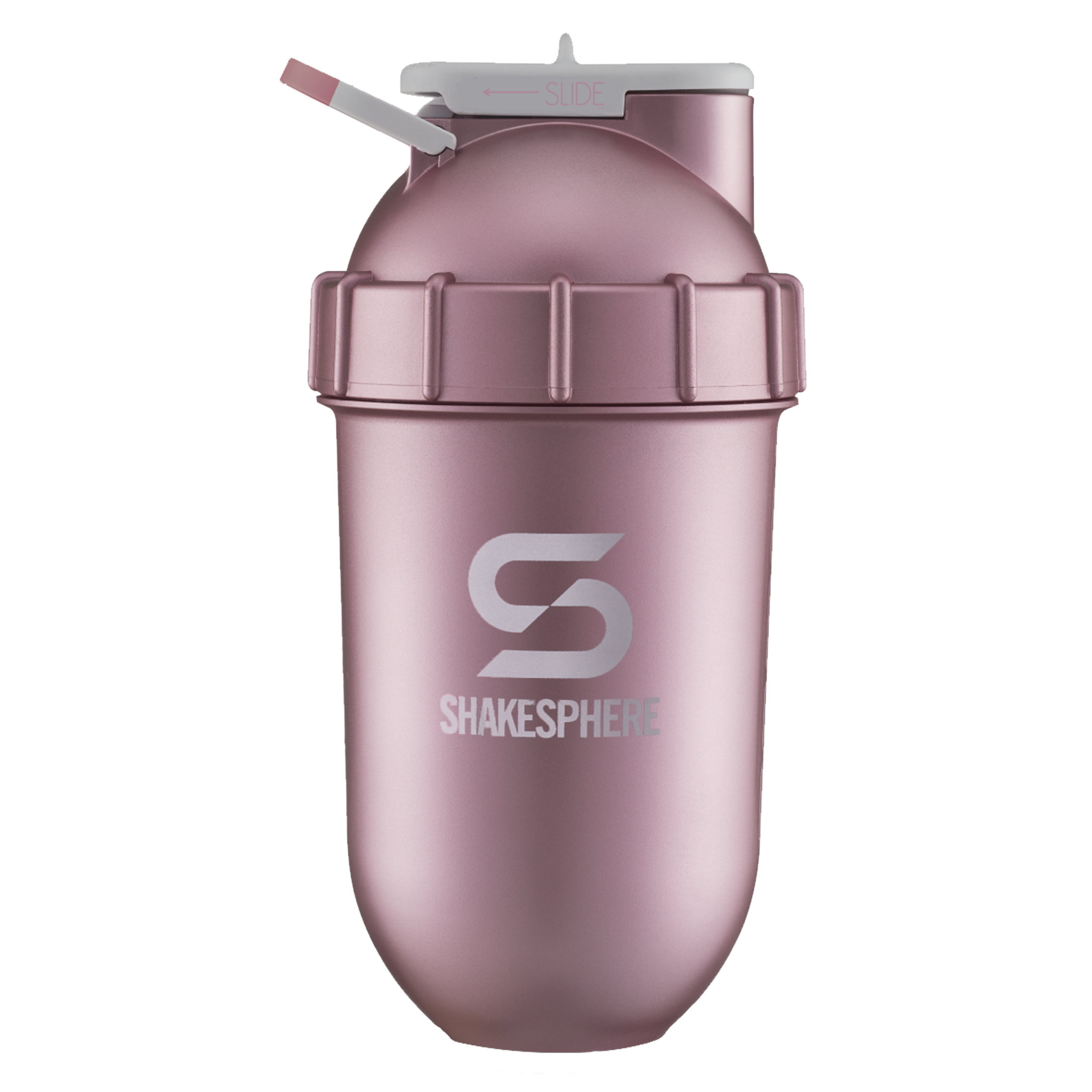 700mls ShakeSphere Tumbler Original Rose Gold/White Logo