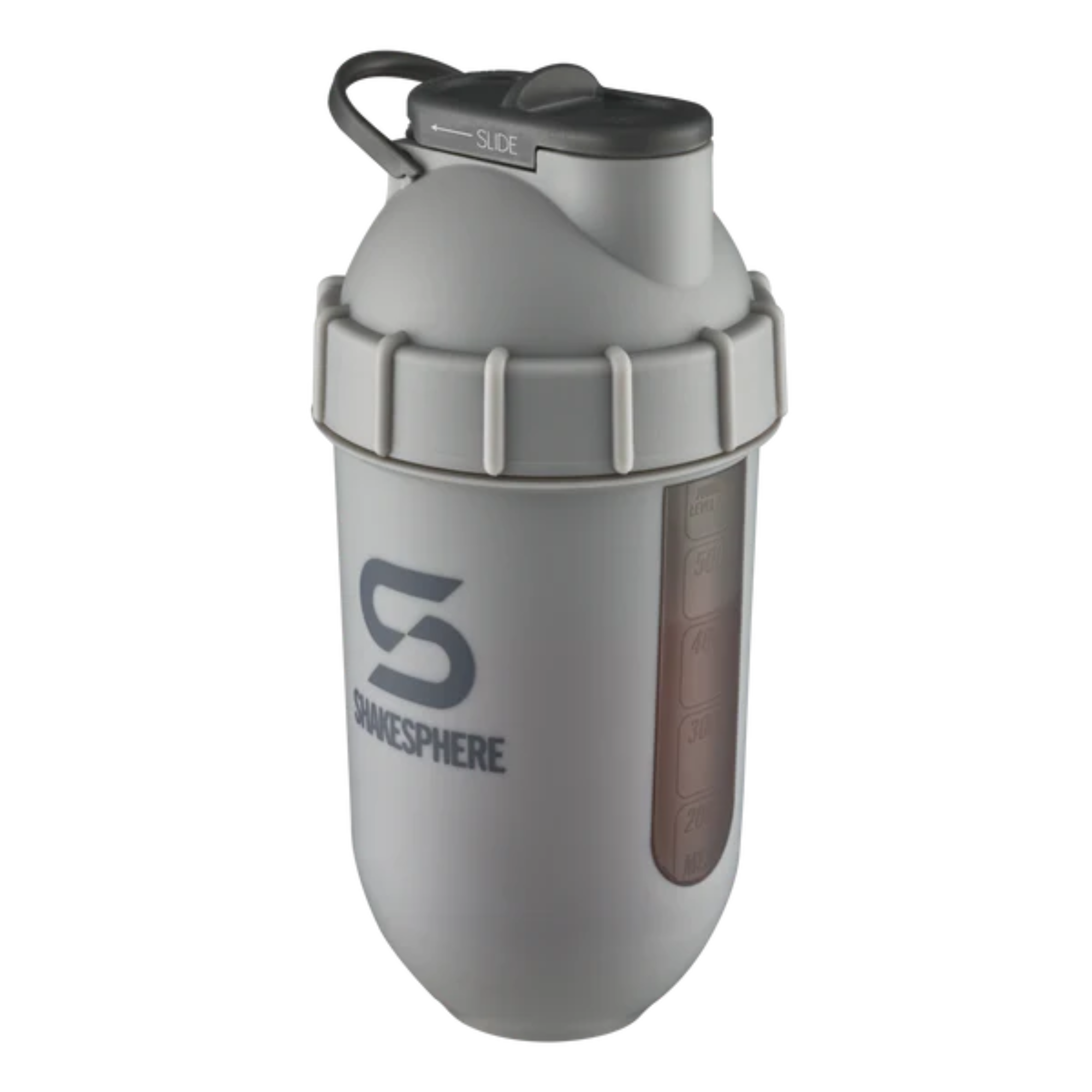 ShakeSphere Tumbler View - Matte Grey