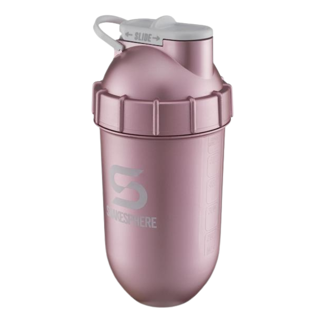 700mls ShakeSphere Tumbler Original Rose Gold/White Logo