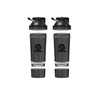 2 X MAX 825ml Shaker + Storage Matte Black (Bundle)