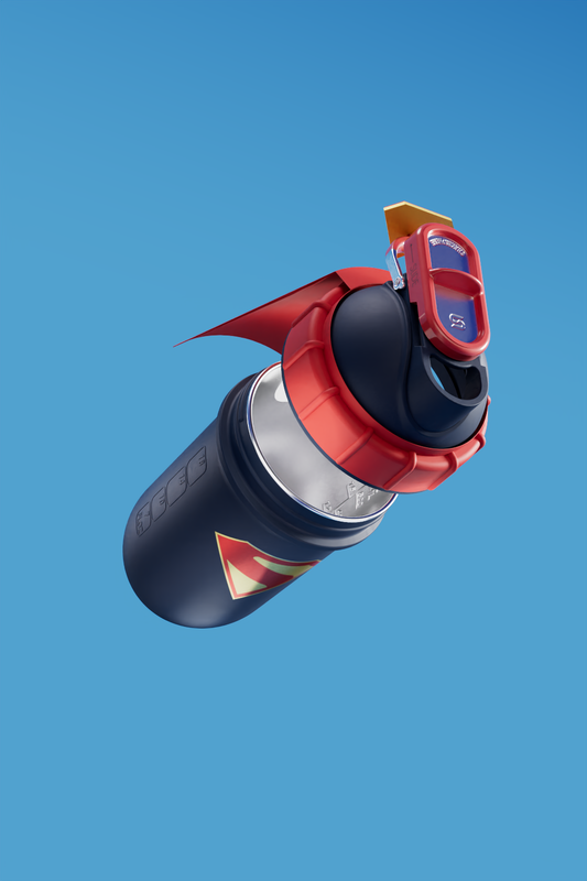 PRE ORDER - SUPERMAN LTD ED 700mls ShakeSphere Tumbler Double Wall Steel