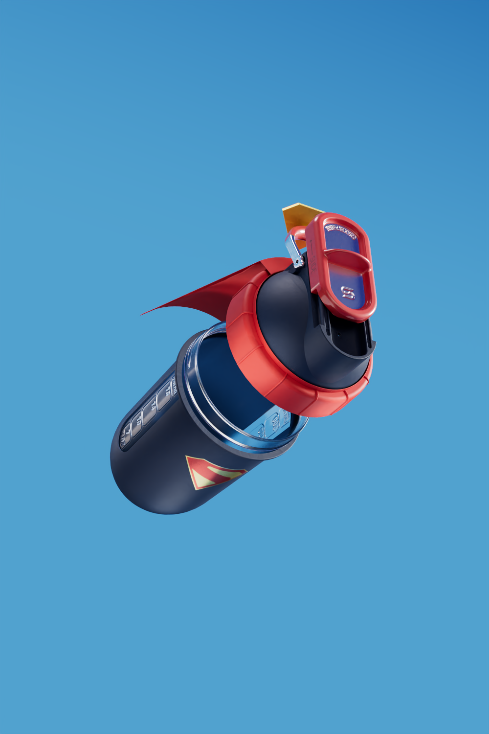 Superman™ Mini Steel Slide Shaker Cup – Limited Edition 400ML