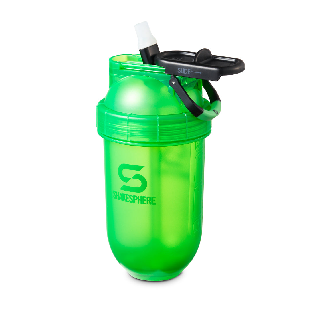 ShakeSphere Flip Straw Mini Bottle Tritan Green - 400ml