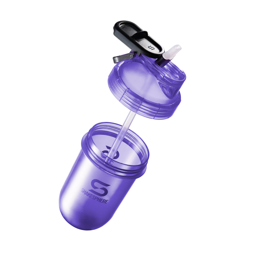 ShakeSphere Flip Straw Mini Bottle Tritan Purple