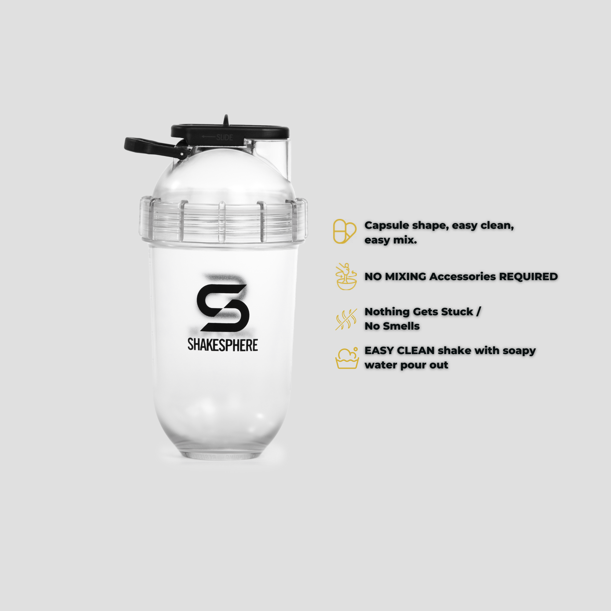 ShakeSphere Tumbler Tritan Clear 700ml