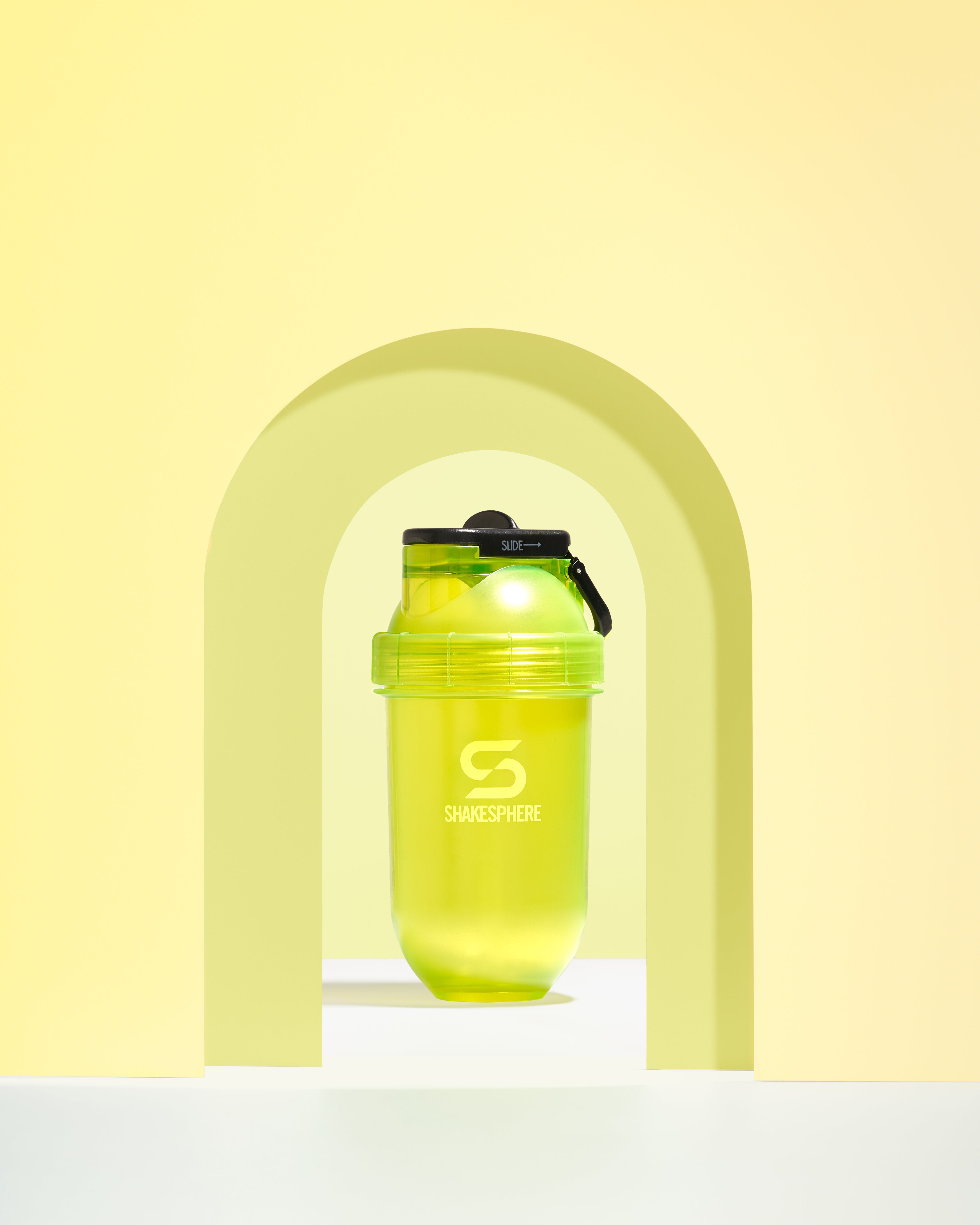 ShakeSphere Flip Straw Mini Bottle Tritan - Yellow 400mls