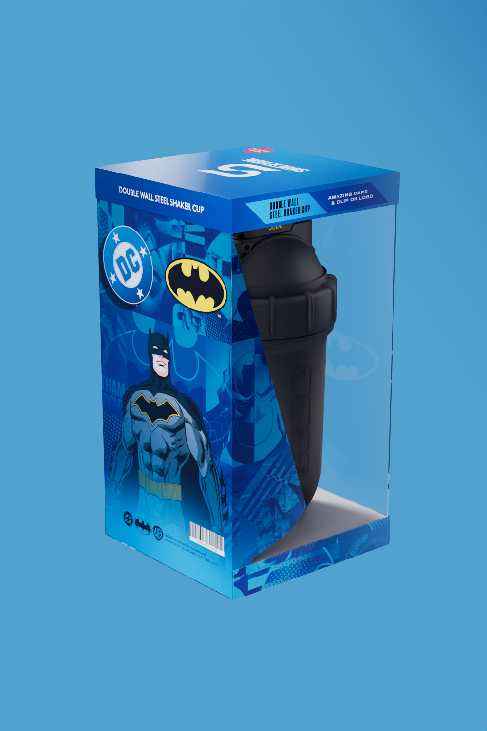 PRE ORDER - BATMAN LTD ED 700mls ShakeSphere Tumbler Double Wall Steel