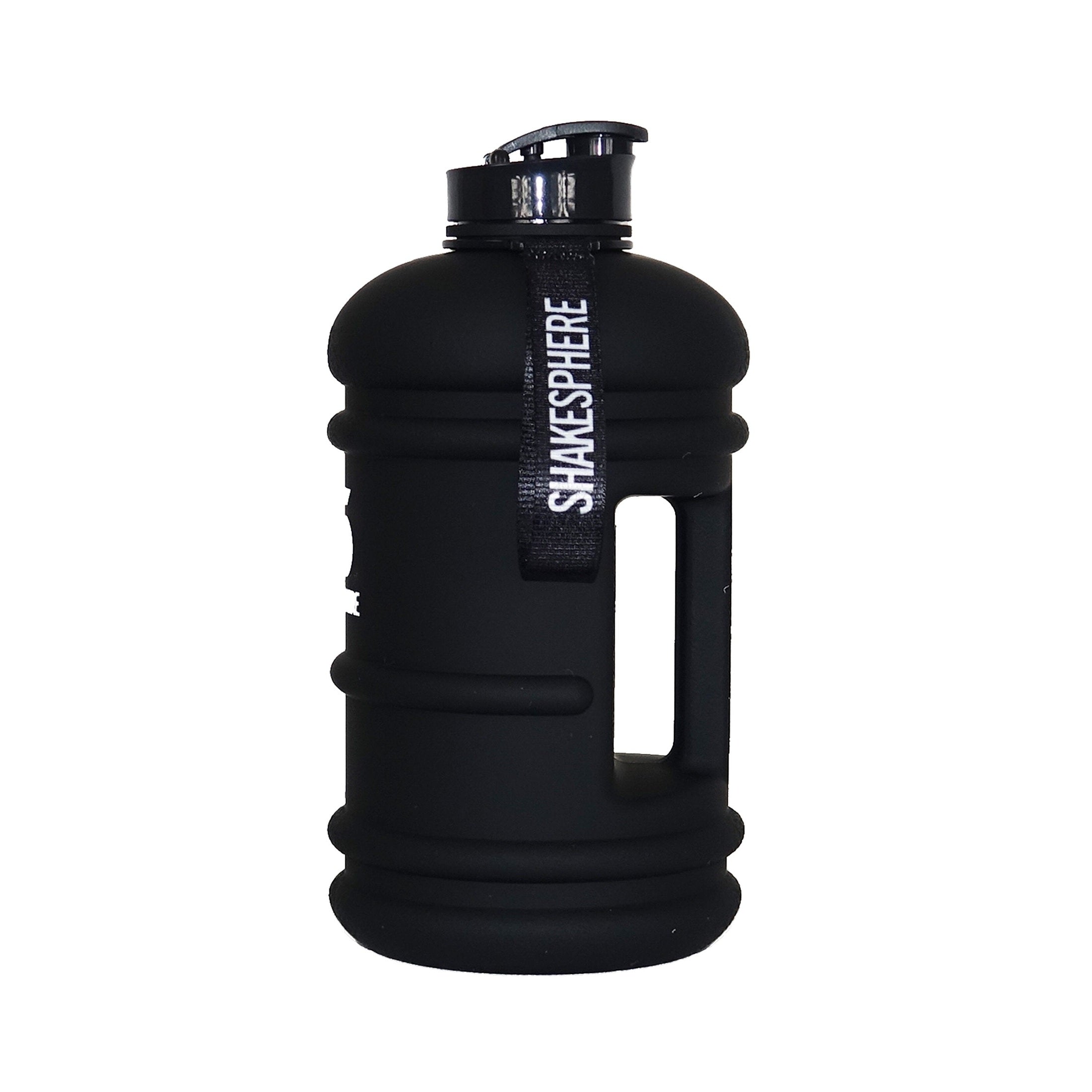2.2L ShakeSphere Hydration Jug Matte Black/White Logo - ShakeSphere AUS