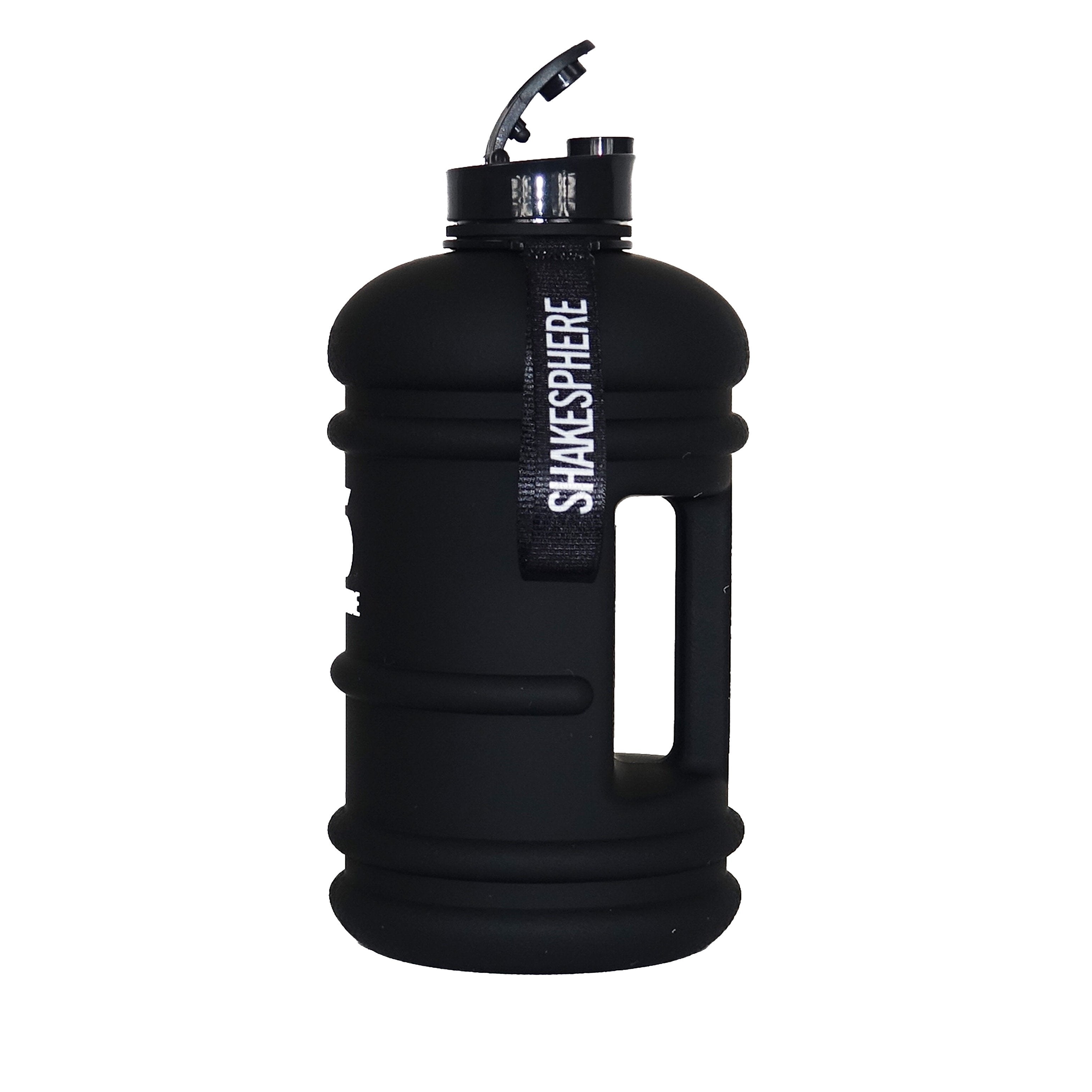 2.2L ShakeSphere Hydration Jug Matte Black/White Logo - ShakeSphere AUS