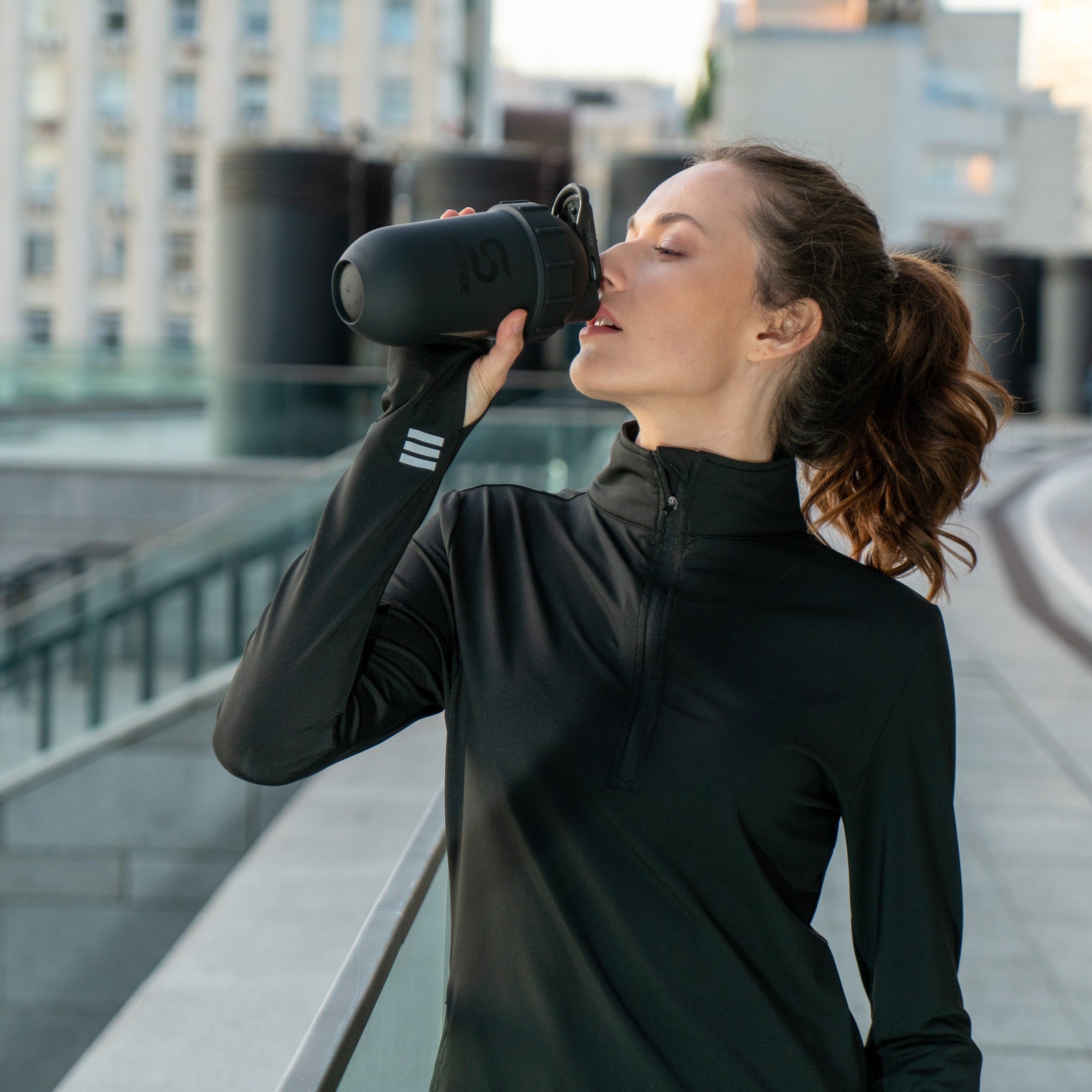 ShakeSphere Tumbler View - Matte Black