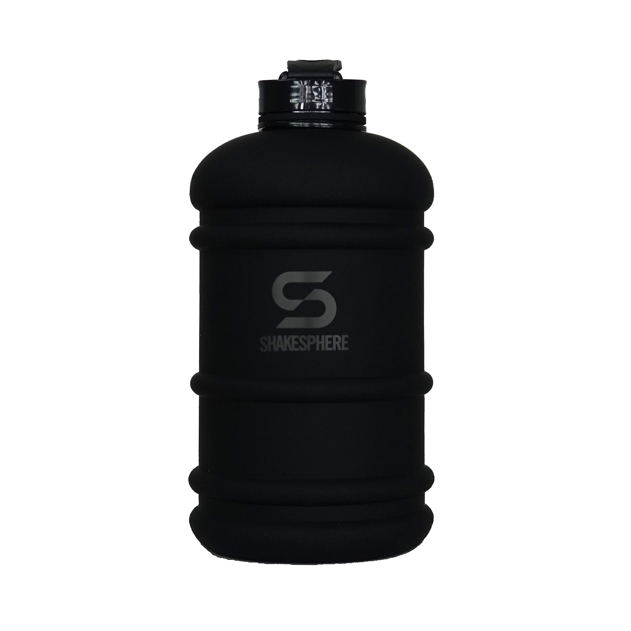 2.2L ShakeSphere Hydration Jug Matte Black/Black Logo - ShakeSphere AUS