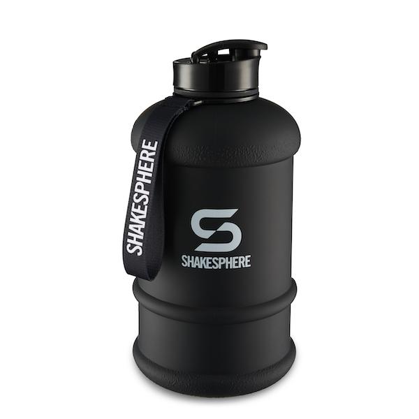 1.3L ShakeSphere Hydration Jug Matte Black/White Logo