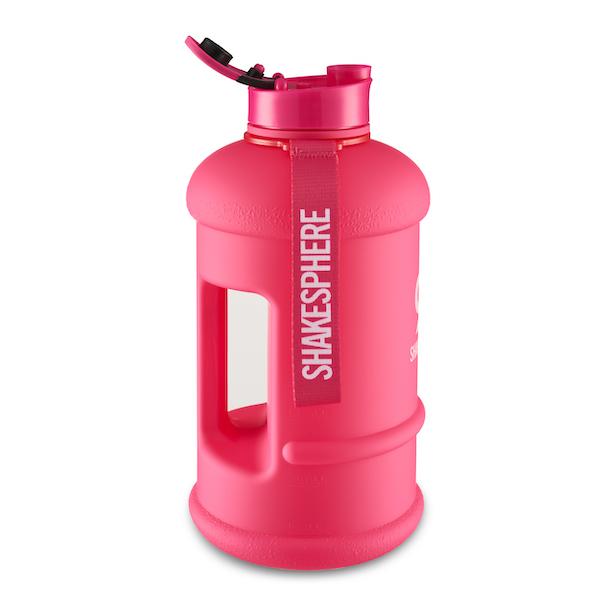 1.3L ShakeSphere Hydration Jug Matte Pink/White Logo - ShakeSphere AUS
