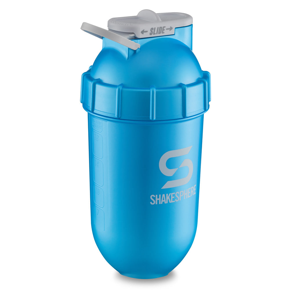 ShakeSphere Tumbler Original - Metallic Cyan/White