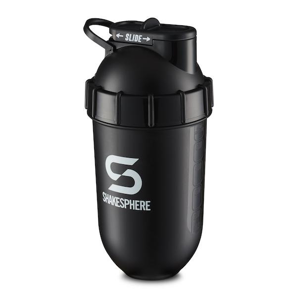 700mls ShakeSphere Tumbler Original Glossy Black/White Logo - ShakeSphere AUS
