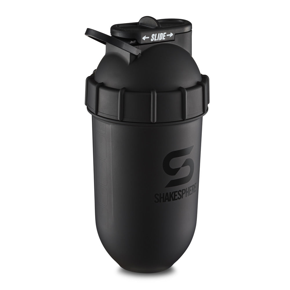Pre Order - 700mls ShakeSphere Tumbler Original Matte Black/Black Logo