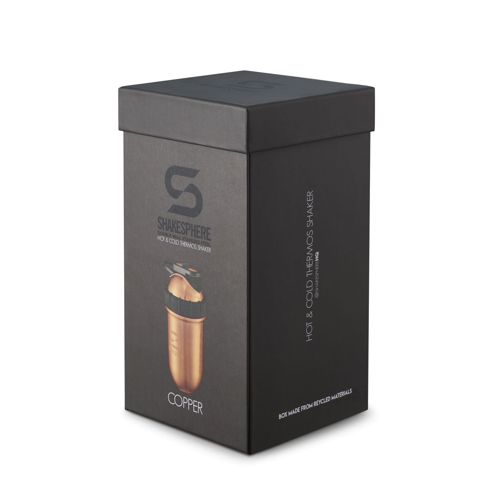700mls ShakeSphere Tumbler Double Wall Steel Copper