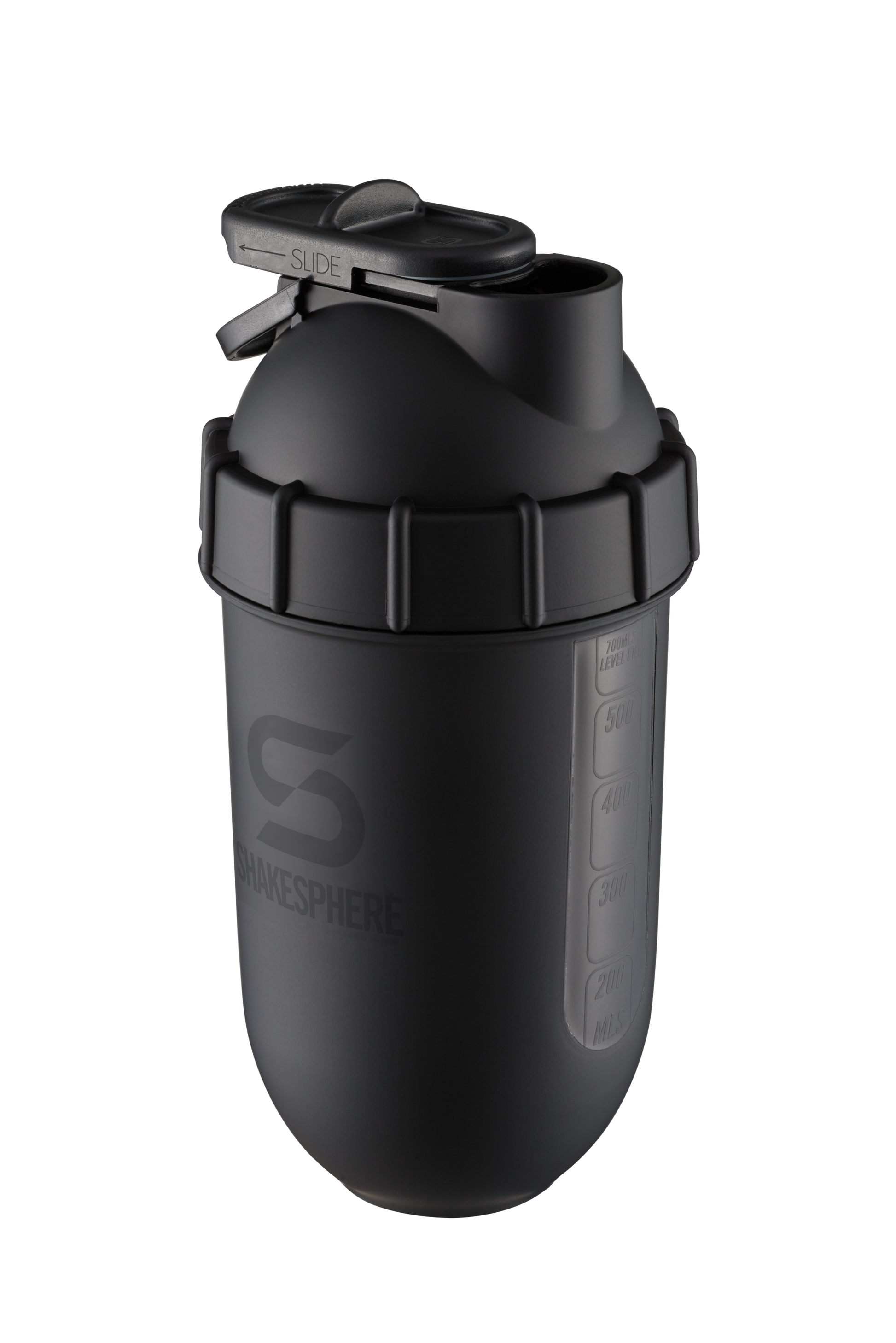 Pre Order - 700mls ShakeSphere Tumbler View Matte Black/Black Window